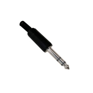 AUDIO PLUG 1/4 STEREO CON COLA P-102T