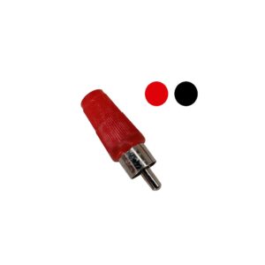 CONECTOR RCA PLUG (RED/BLACK)  S/COLA