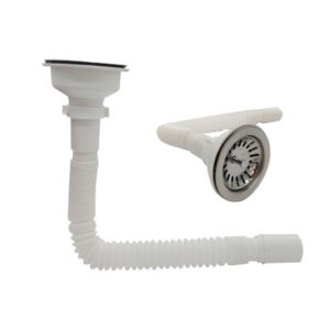DESAGUE P/LAVAPLATOS 1 1/2 PLG  FLEXIBLE 35-80CM C/REJILLA