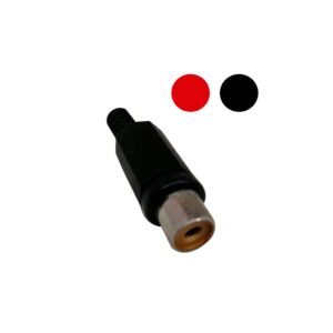 CONECTOR RCA JACK (RED/BLACK)