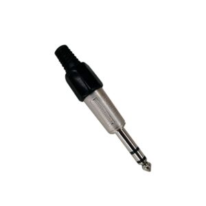 AUDIO PLUG METAL W/HANDLE ROJO Y NEGRO