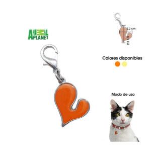 Dije para collar de gato y perro corazón Animal Planet