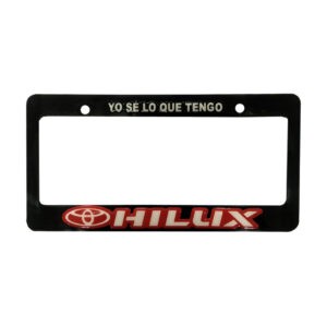 PORTA PLACA P/CARRO STICKER GEL HILUX