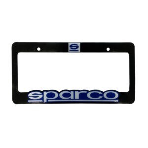 PORTA PLACA P/CARRO STICKER GEL SPARCO AZ/ROJO