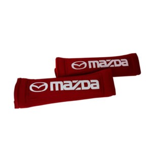 PROTECTOR DE CINTURON MAZDA ROJO