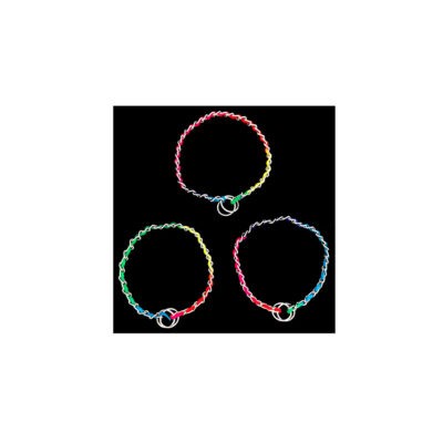 COLLAR DE AHORQUE MULTICOLOR PET-1114 2.5MMX20PLG