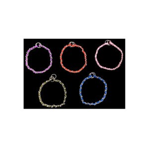 COLLAR DE AHORQUE 28PLGX4MM RD/PK/GR/PUR/BK