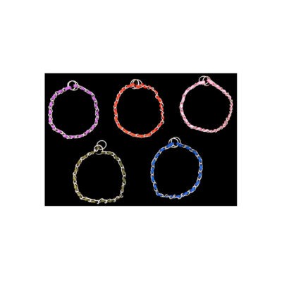 COLLAR DE AHORQUE 28PLGX4MM RD/PK/GR/PUR/BK