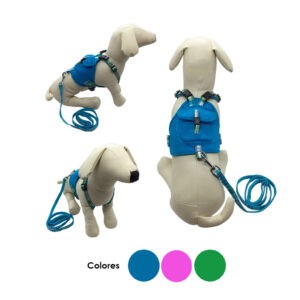 ARNES Y CORREA  C/MOCHILA ROSA LIMON CELESTE