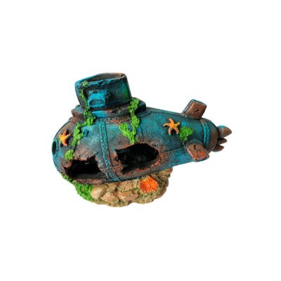 PECERA ADORNO SUBMARINO 25X10X17.5CM PET-1423