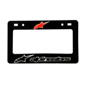 PORTA PLACA P/MOTO STICKER GEL ALPINE AZ/R