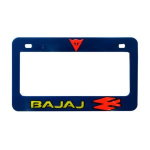 PORTA PLACA P/MOTO STICKER GEL BAJAJ AZ/BK/R