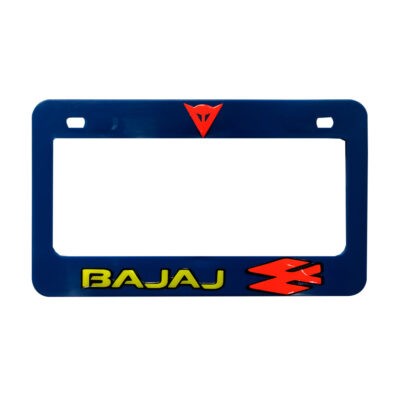 PORTA PLACA P/MOTO STICKER GEL BAJAJ AZ/BK/R