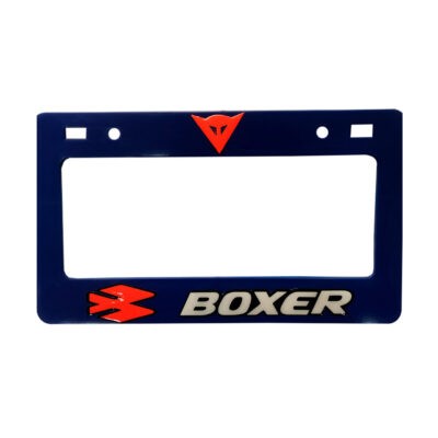 PORTA PLACA P/MOTO STICKER GEL BOXER  AZ/BK/R