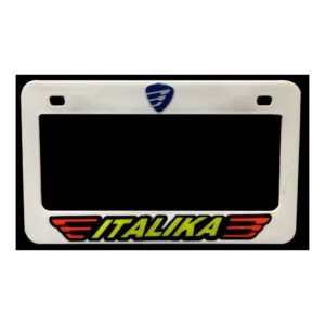 PORTA PLACA P/MOTO STICKER GEL  ITALIKA  AZ/R