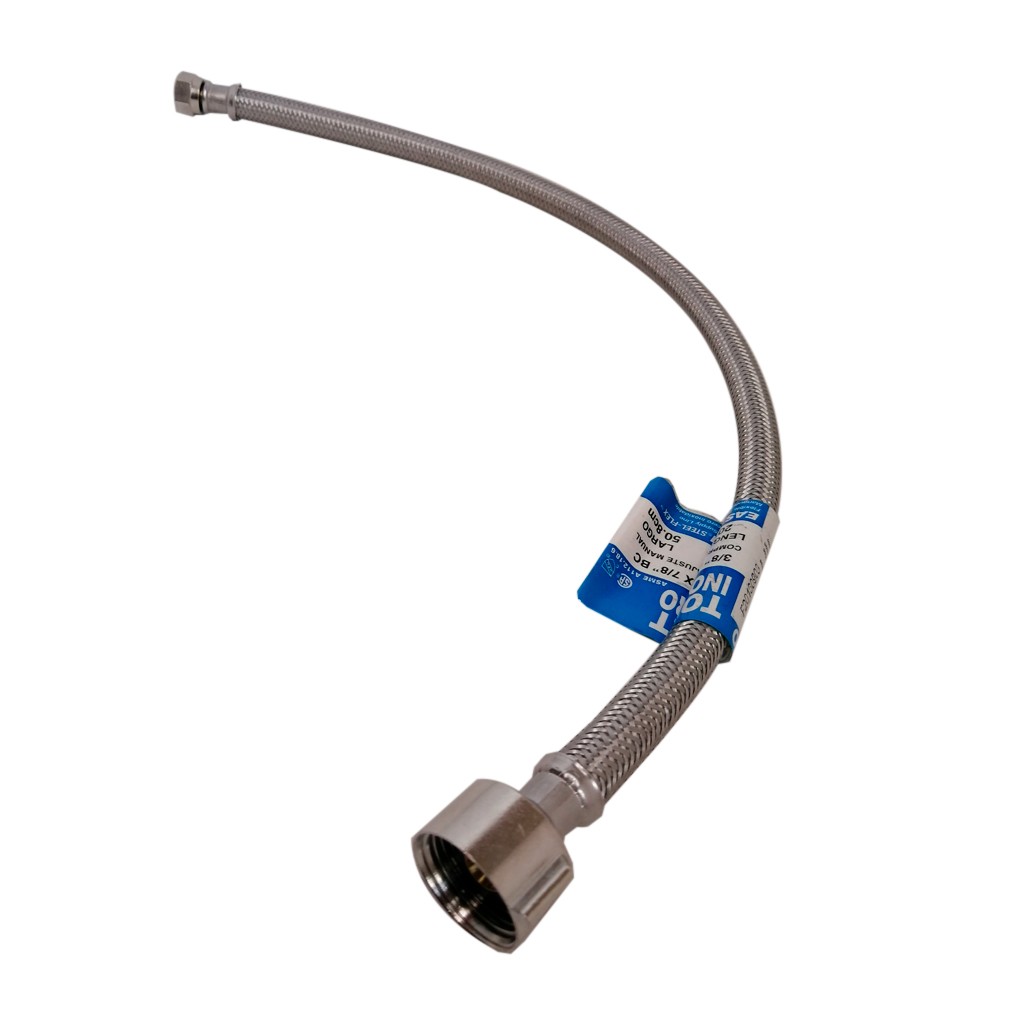 TUBO ABASTO ALUMINIO INODORO 7/8X3/8X20 EASTMAN