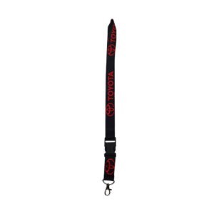 CORDON PORTA GAFETE TOYOTA ROJO NEGRO AZUL