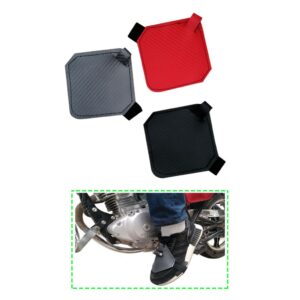 PROTECTOR P/ZAPATO DE MOTORISTA CARBON ROJO 10X10CM