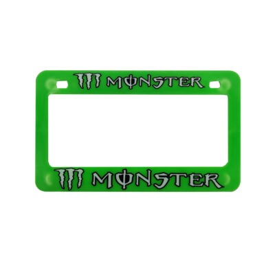 MARCO PARA PLACA DE MOTO MONSTER GREEN