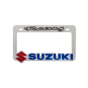 MARCO P/ PLACA  PARA MOTO SUZUKI BLANCO