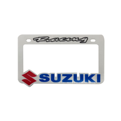 MARCO P/ PLACA  PARA MOTO SUZUKI BLANCO