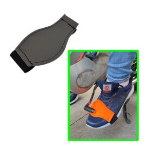 PROTECTOR P/ZAPATO DE MOTORISTA CUERINA GRIS