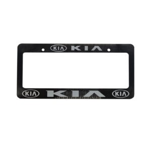 PORTA PLACA KIA (BLANCO O NEGRO)