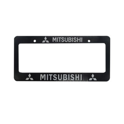 PORTA PLACA MITSUBISHI  (BLANCO O NEGRO)