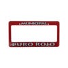 porta placa municipal puro rojo para carro