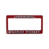 porta placa municipal puro rojo para carro