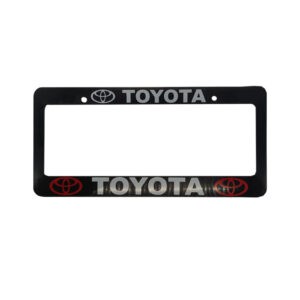 PORTA PLACA TOYOTA  (BLANCO O NEGRO)
