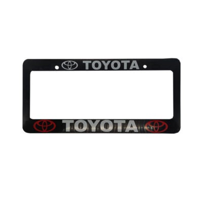 PORTA PLACA TOYOTA  (BLANCO O NEGRO)