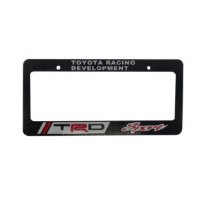 PORTA PLACA TRD TOYOTA  BLANCO/ROJO