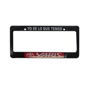 PORTA PLACA YARIS  (BLANCO O NEGRO)