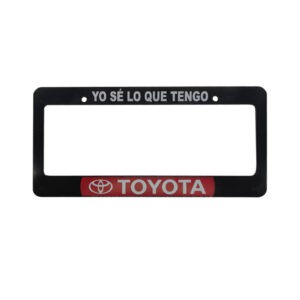 PORTA PLACA YO SE LO QUE TENGO