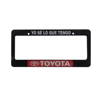 PORTA PLACA YO SE LO QUE TENGO