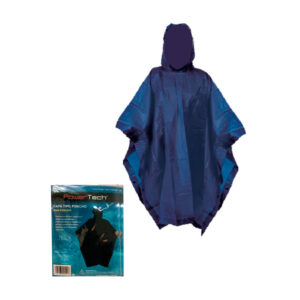 CAPA TIPO PONCHO AZUL BOTONES LATERALES