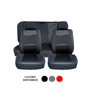 FUNDAS P/ASIENTO 8 PCS GRIS R0202G