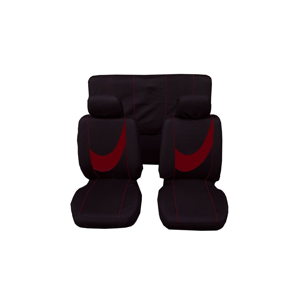 FUNDAS P/ASIENTO 6 PCS ROJO R01211R