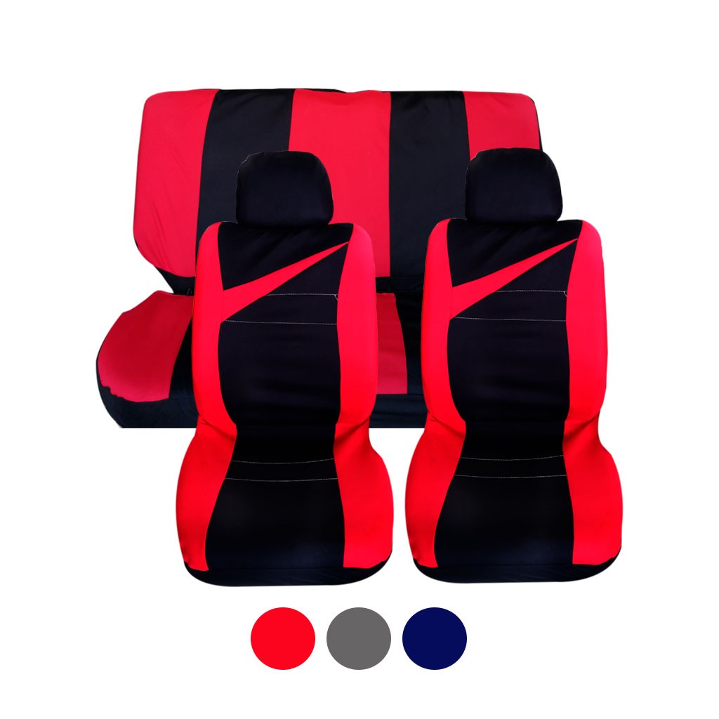 FUNDAS P/ASIENTO 6 PCS ROJO R01231R