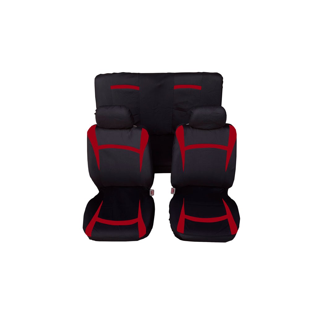 FUNDAS P/ASIENTO 6 PCS ROJO R01232R