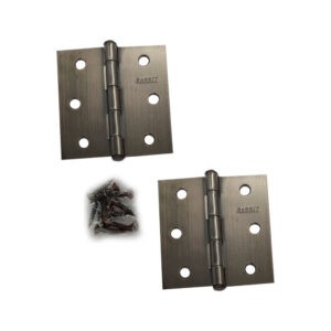 BISAGRA 3X3 1.5MM ACERO COBRE ANTIGUO C/TORNILLOS  2 PC
