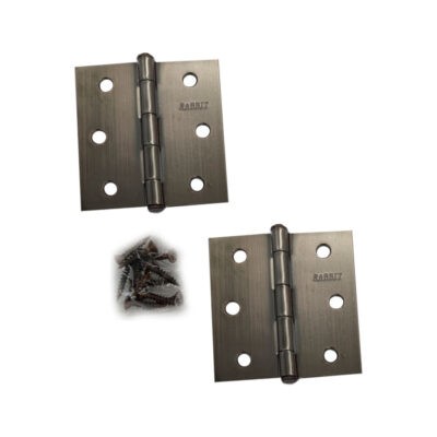 BISAGRA 3X3 1.5MM ACERO COBRE ANTIGUO C/TORNILLOS  2 PC