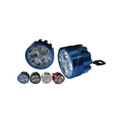 NEBLINERA 4LED/5" DIA/NEGRO/ FLASH HI-LOW