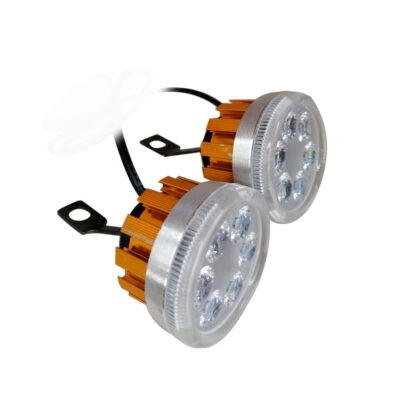 NEBLINERA 4LED/5" DIA/DORADO/ FLASH HI-LOW