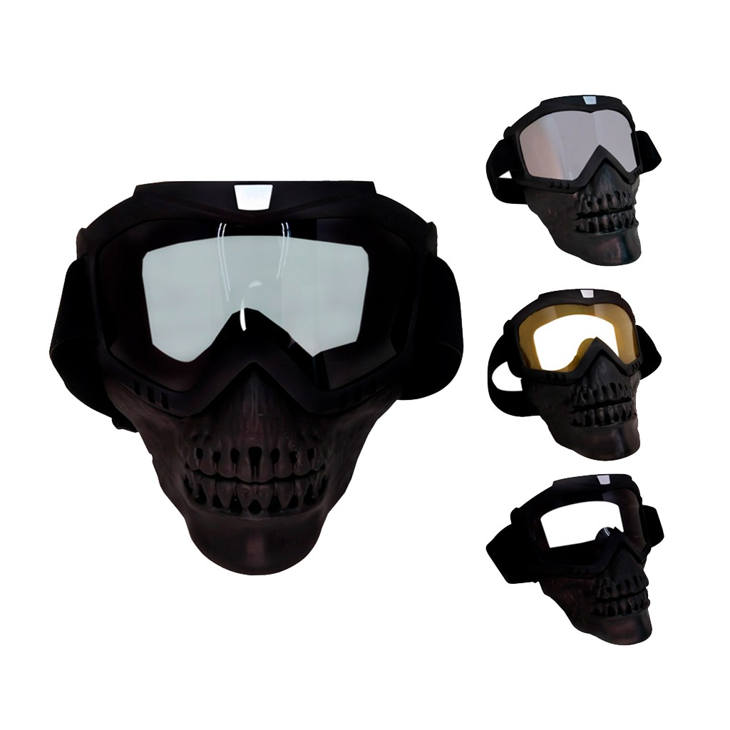 CARETA PROTECTORA P/MOTORISTA SKULL SURTI