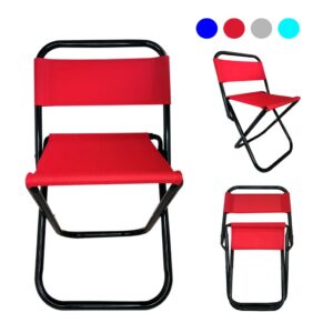SILLA PLEGABLE  59X28X39CM TUBO 16 1044L RO/VER/CEL