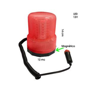 TAMALERA P/CARRO LED ROJO 12V
