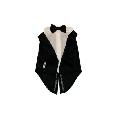 TRAJE DE SMOKIN NEGRO/BLANCO SX, S, M, L Y XL