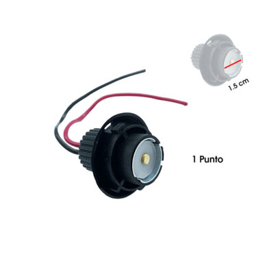 SOCKET DE PLASTICO BOMBILLO 1 PUNTO NEGRO SQ-217